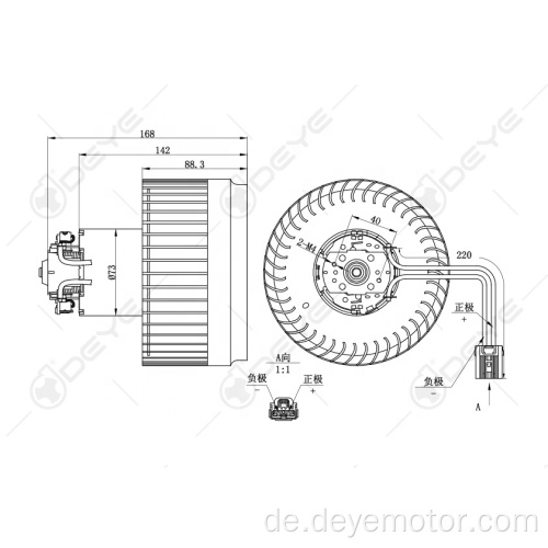 Autoteilegebläsermotor für Volvo S60 S80